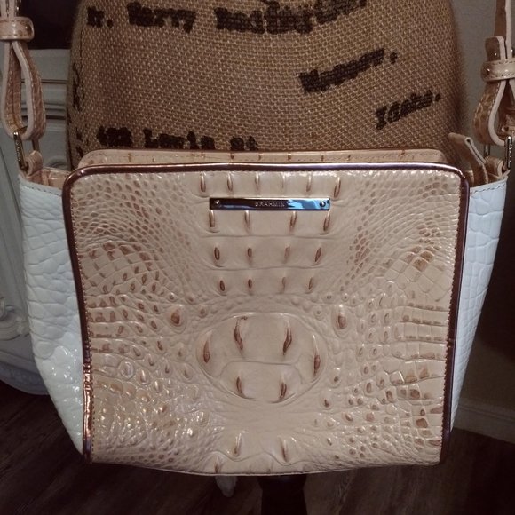 Brahmin Croc Embossed Melbourne Collection Crossbody